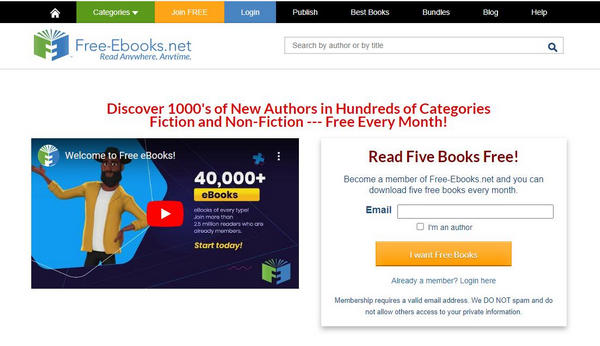 Free-Ebooks Homepage
