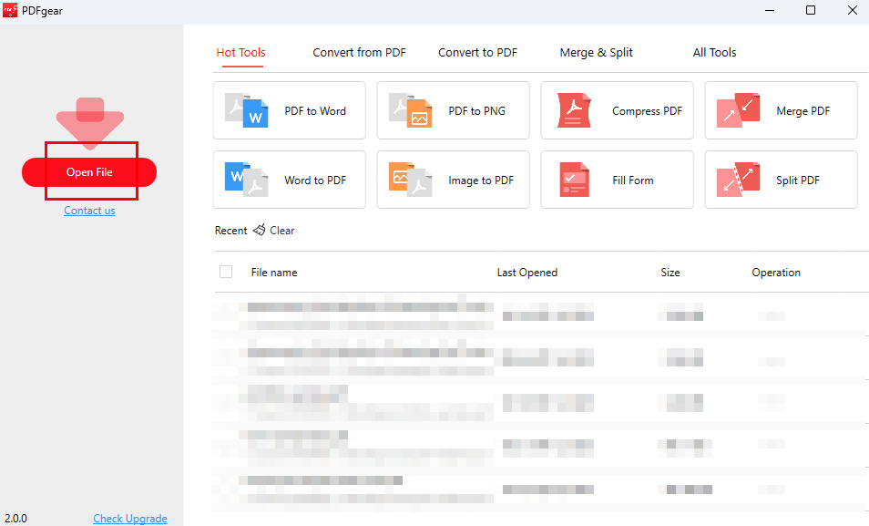 Browse PDF and Upload to PDFgear