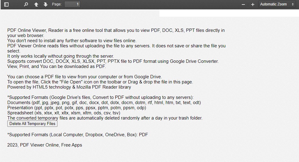 Softalone Local PDF Reader UI