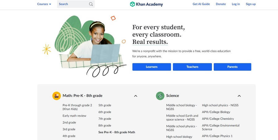 I Tool for Education Khan Academy