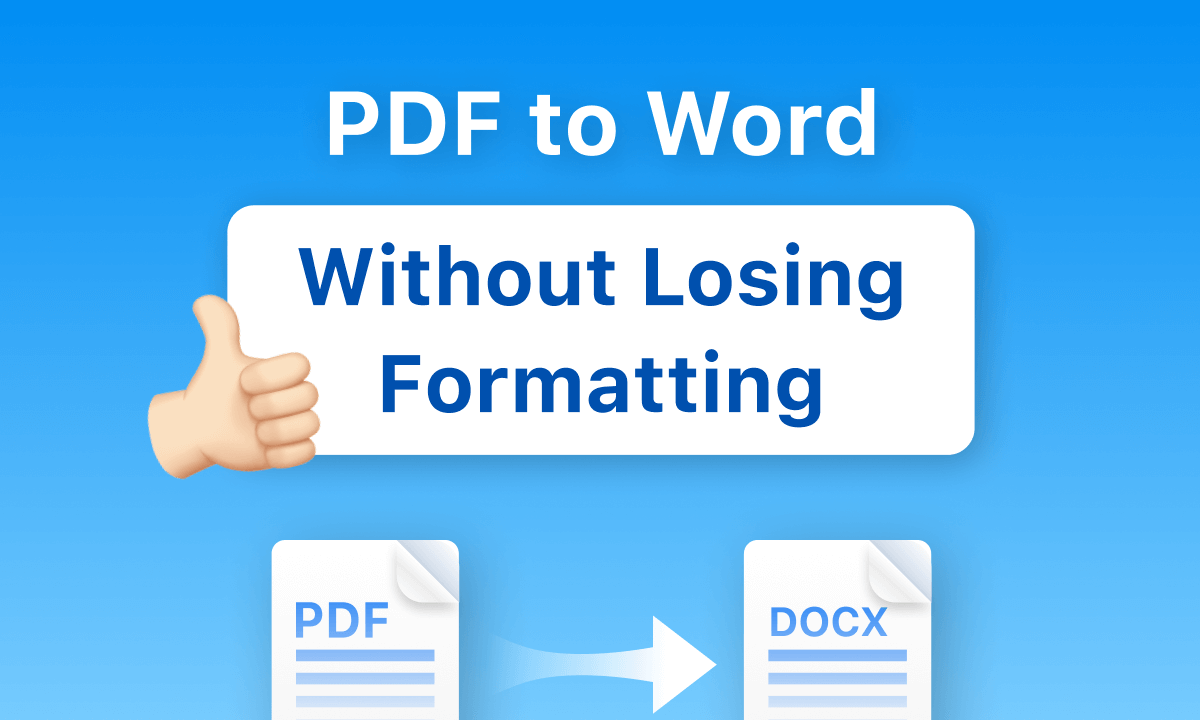 Convert PDF to Word without Lossing Formatting