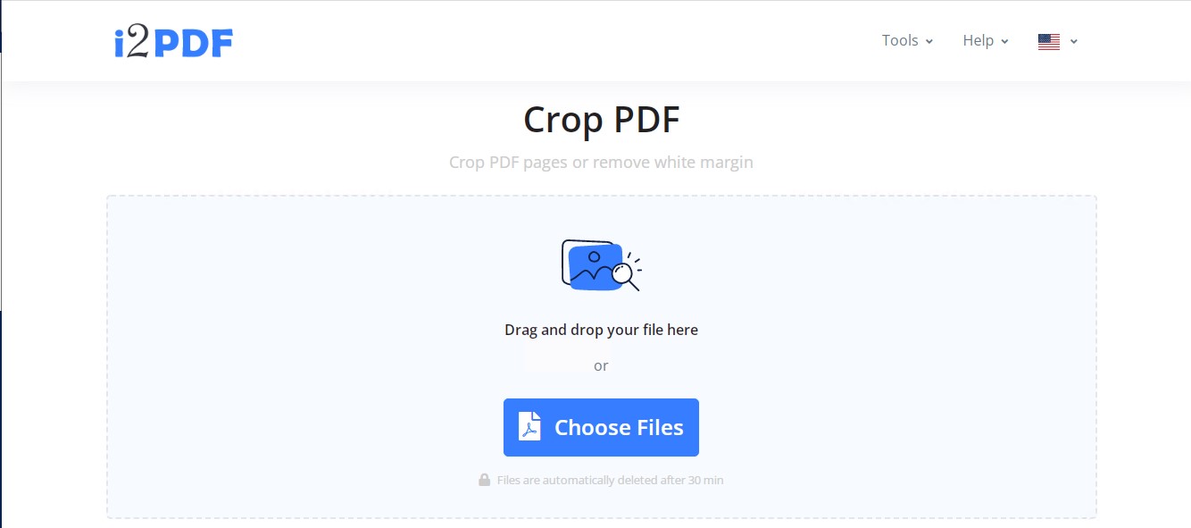 Crop PDF in i2PDF