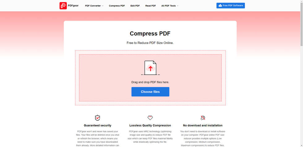 Upload PDF File to PDFgear