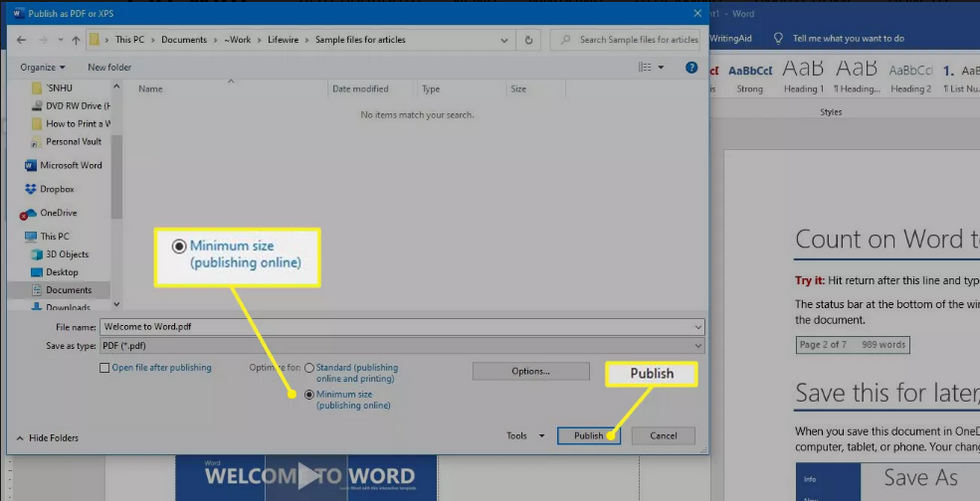 Reduce PDF File Size to 200KB Using Microsoft Word