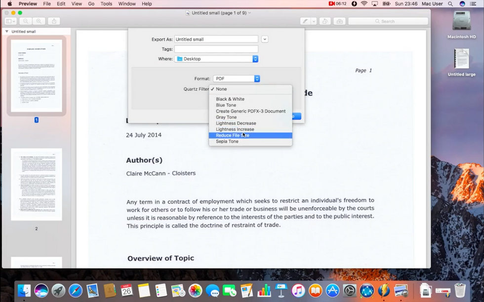 Compress PDF to 200 KB Offline on Mac