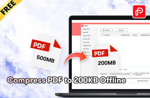 How to Compress PDF to 200 KB Offline