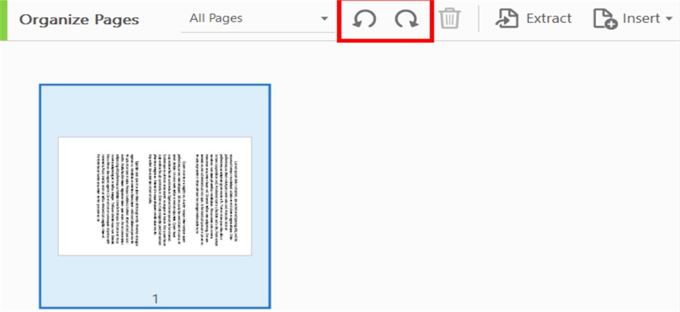 Rotate PDF Page in Adobe Reader