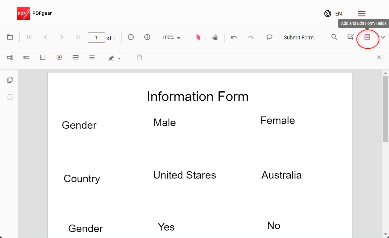 Add and Edit Form Fields Online
