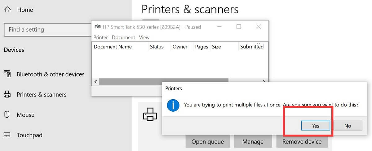 确认在Windows上批量打印多个PDF