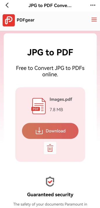 将 PDF 下载到你的 iPhone
