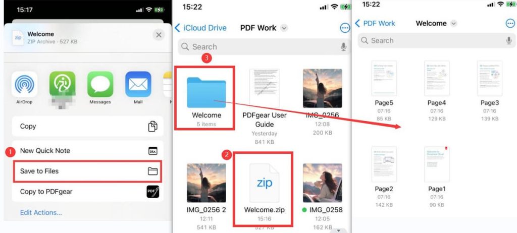 在iPhone上访问JPG文件