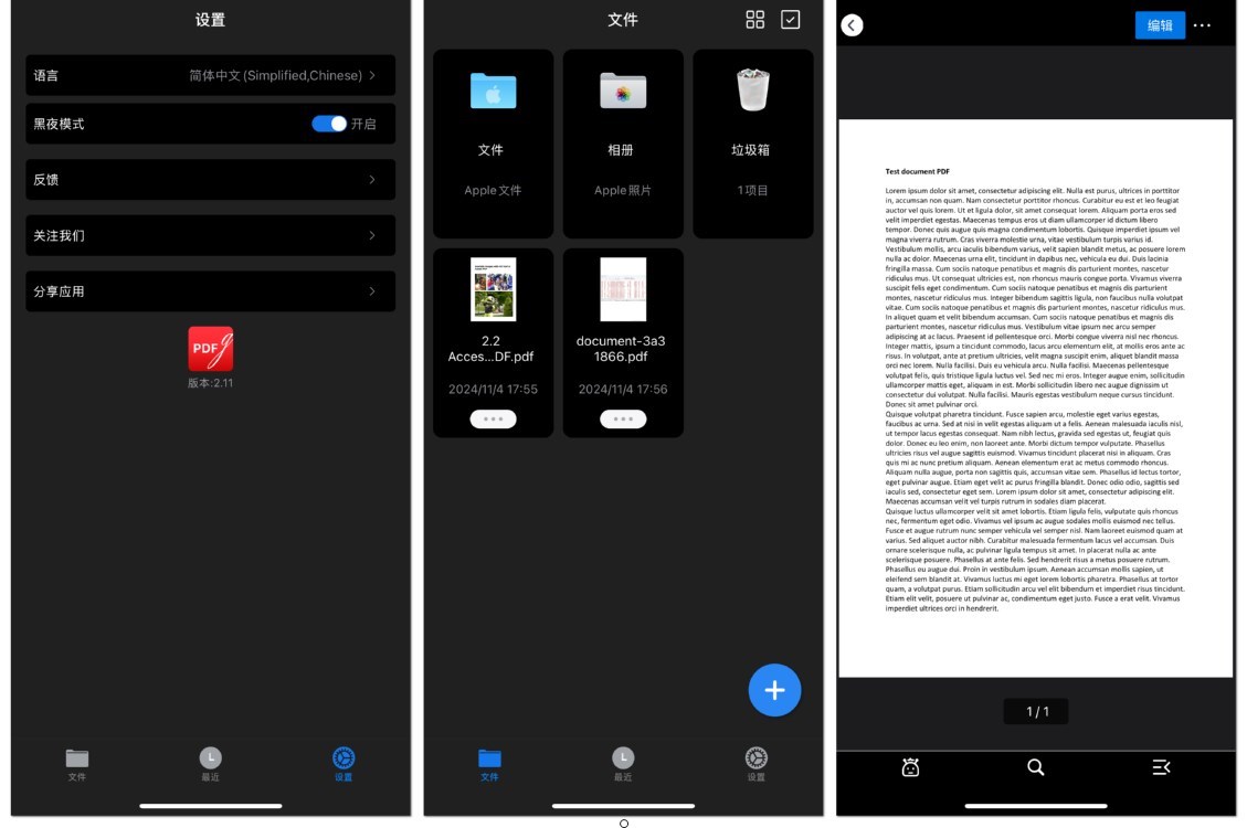 在 iPhone 上使用黑夜模式阅读 PDF
