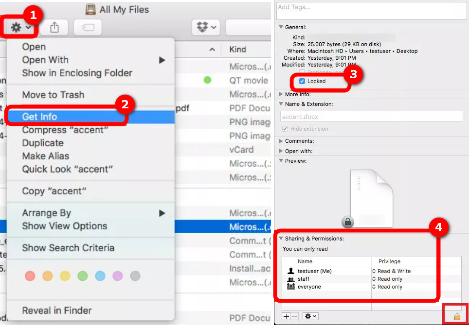 在Mac上将PDF设置为只读