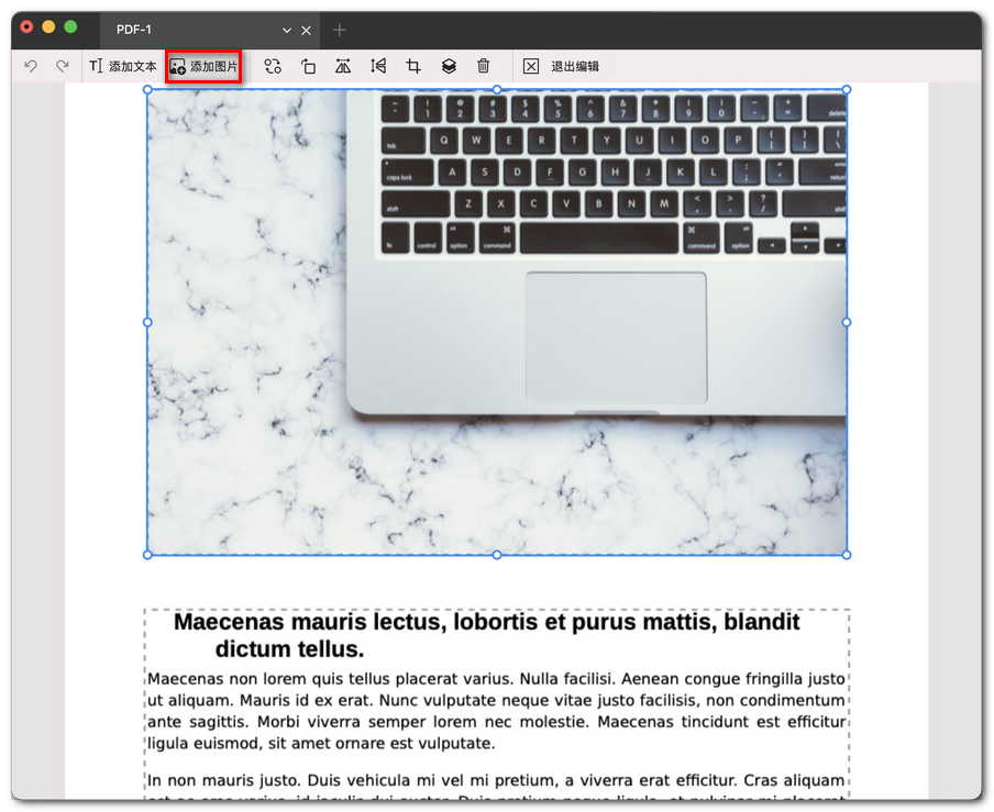 向 PDF 添加图片